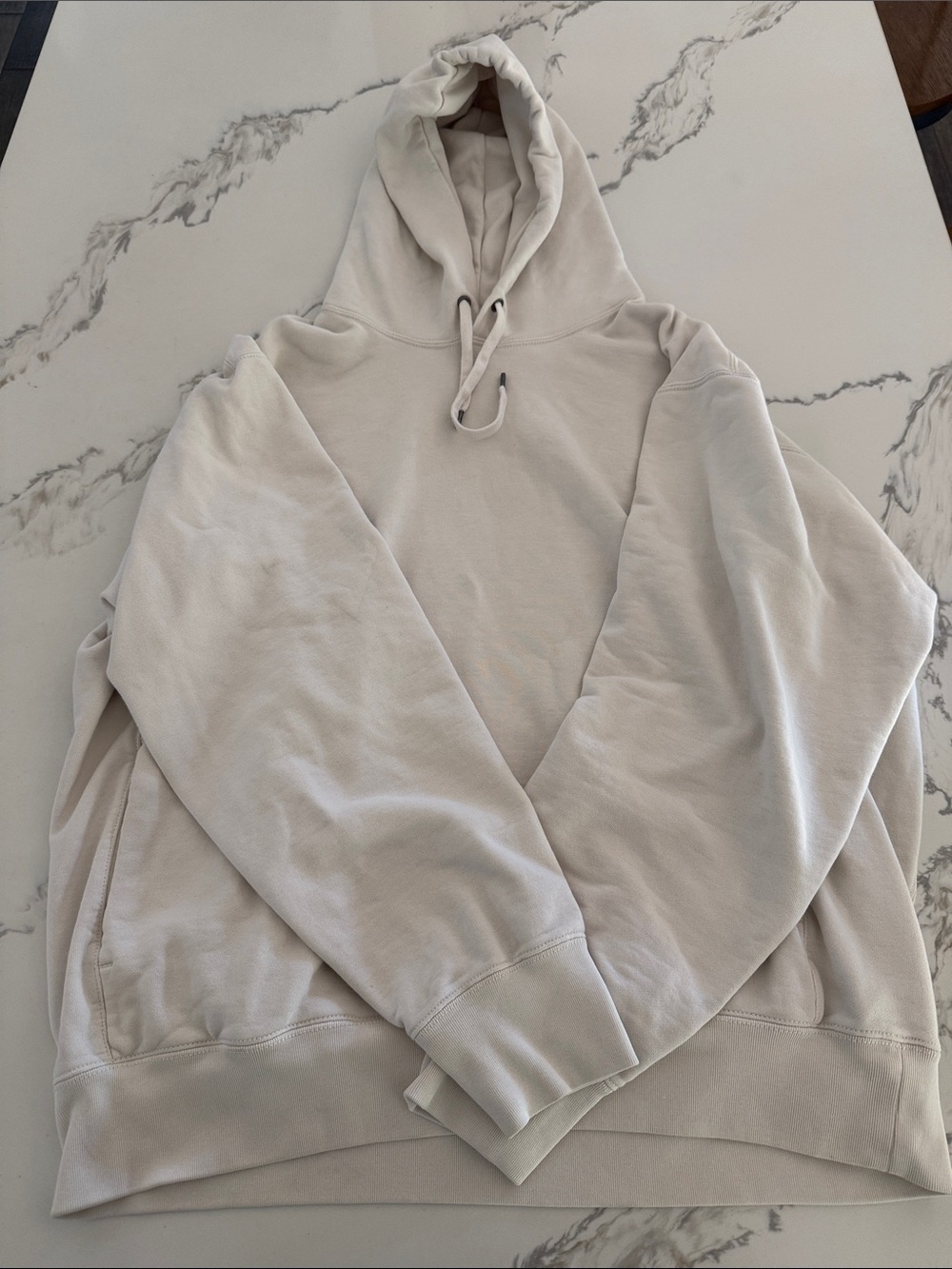 Uniqlo Cream Crewneck Hoodie Sweatshirt